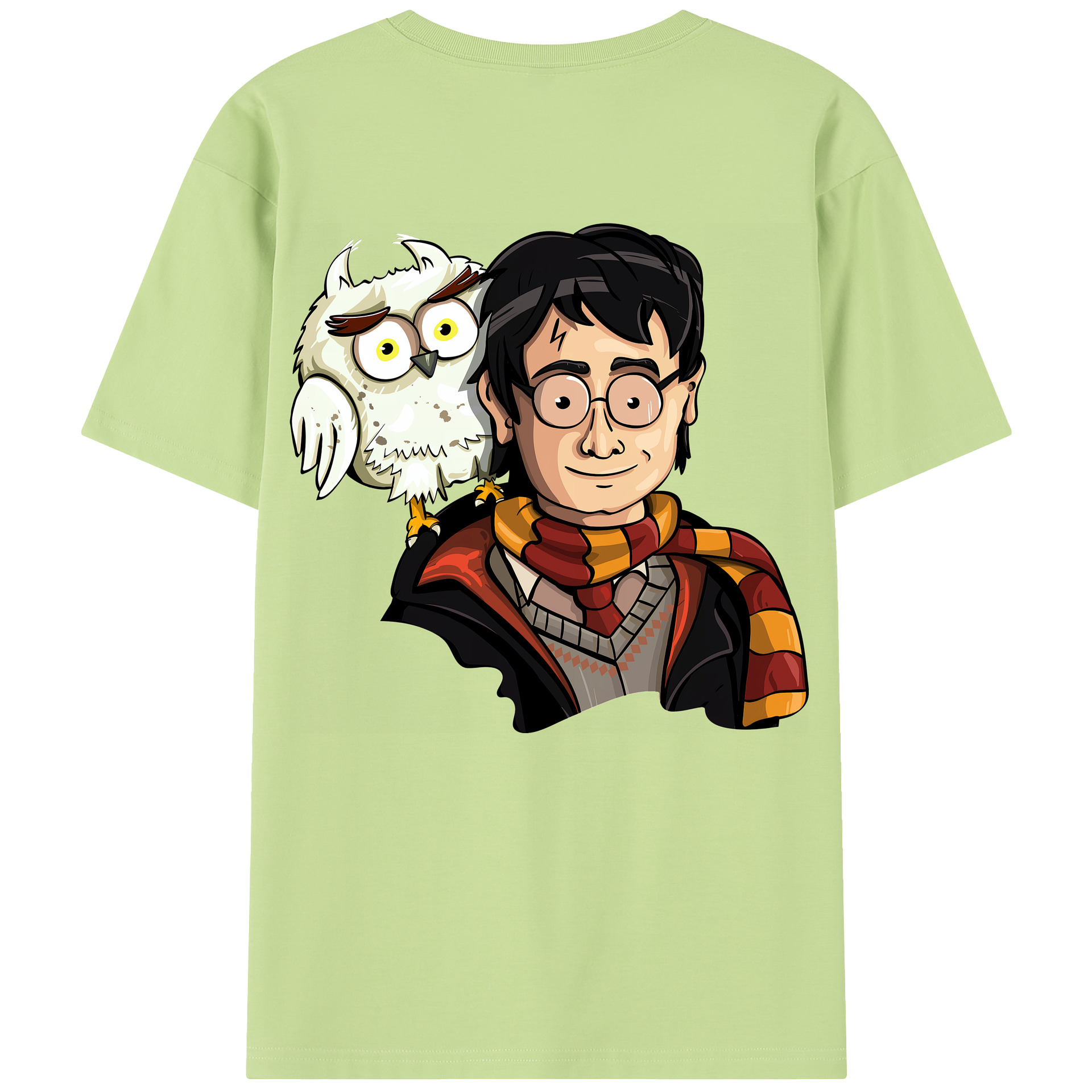 （画像用） Harry Potter ハリー・ポッターシリーズ 綿100％半袖Tシャツ（背面プリント）